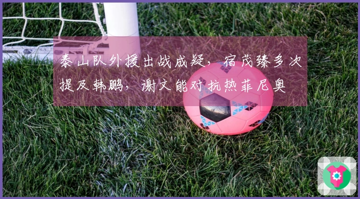 泰山队外援出战成疑，宿茂臻多次提及韩鹏，谢文能对抗热菲尼奥